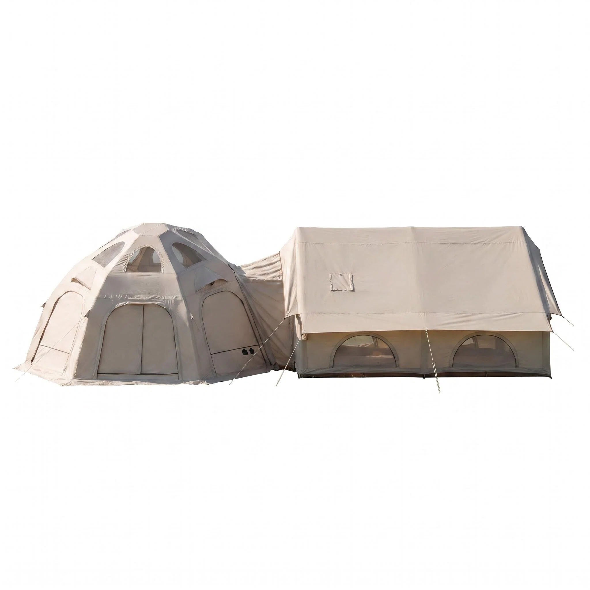 2‑in‑1 Modular Inflatable Camping Tent  Tent for-Family Glamping