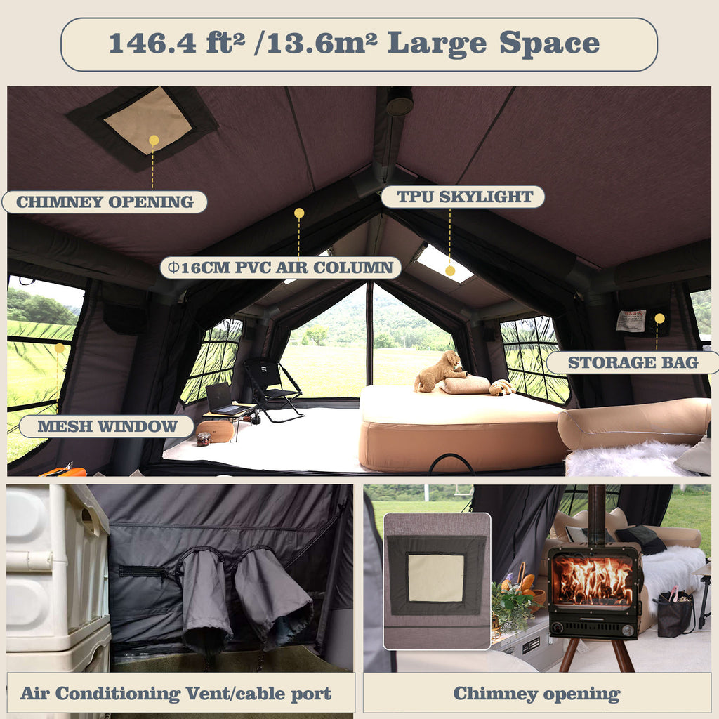 ✨Inflatable Glamping House Tent