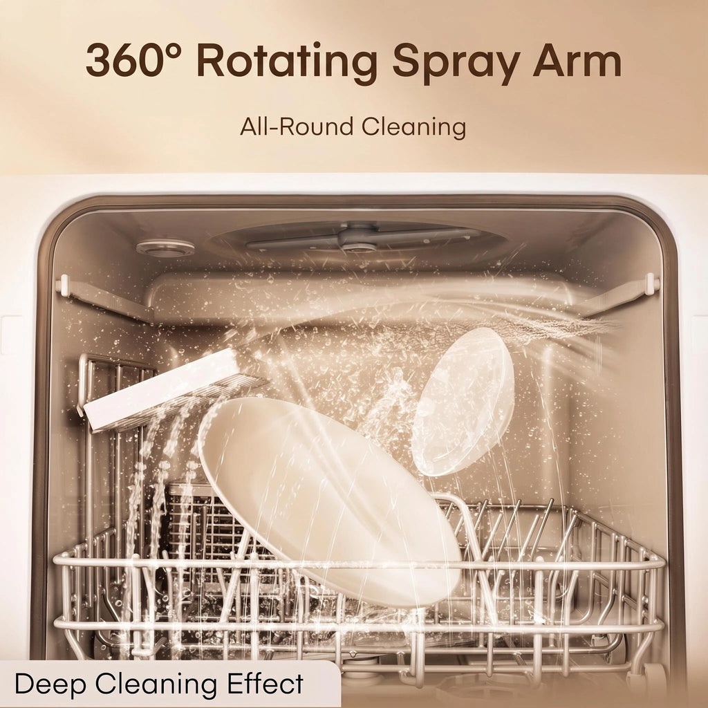 Portable Countertop Mini Dishwasher with Built‑in Water Tank