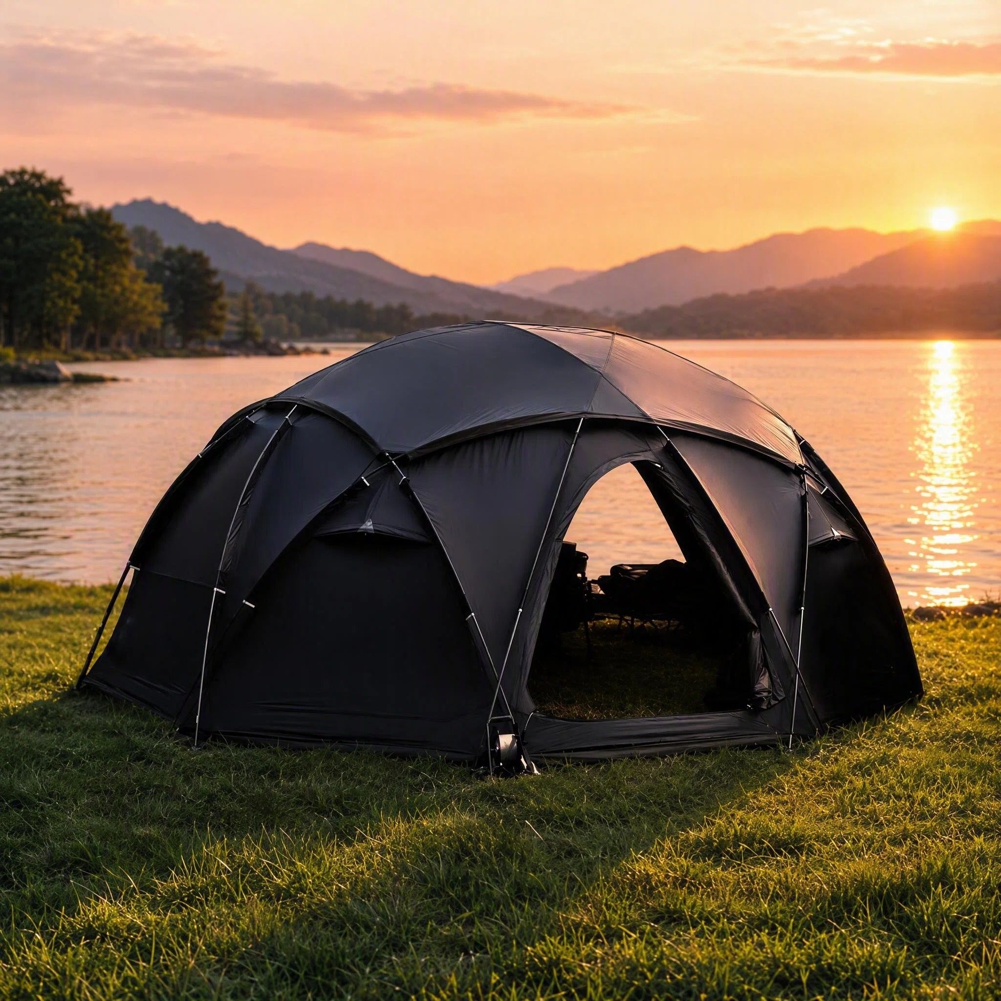 large waterproof dome camping