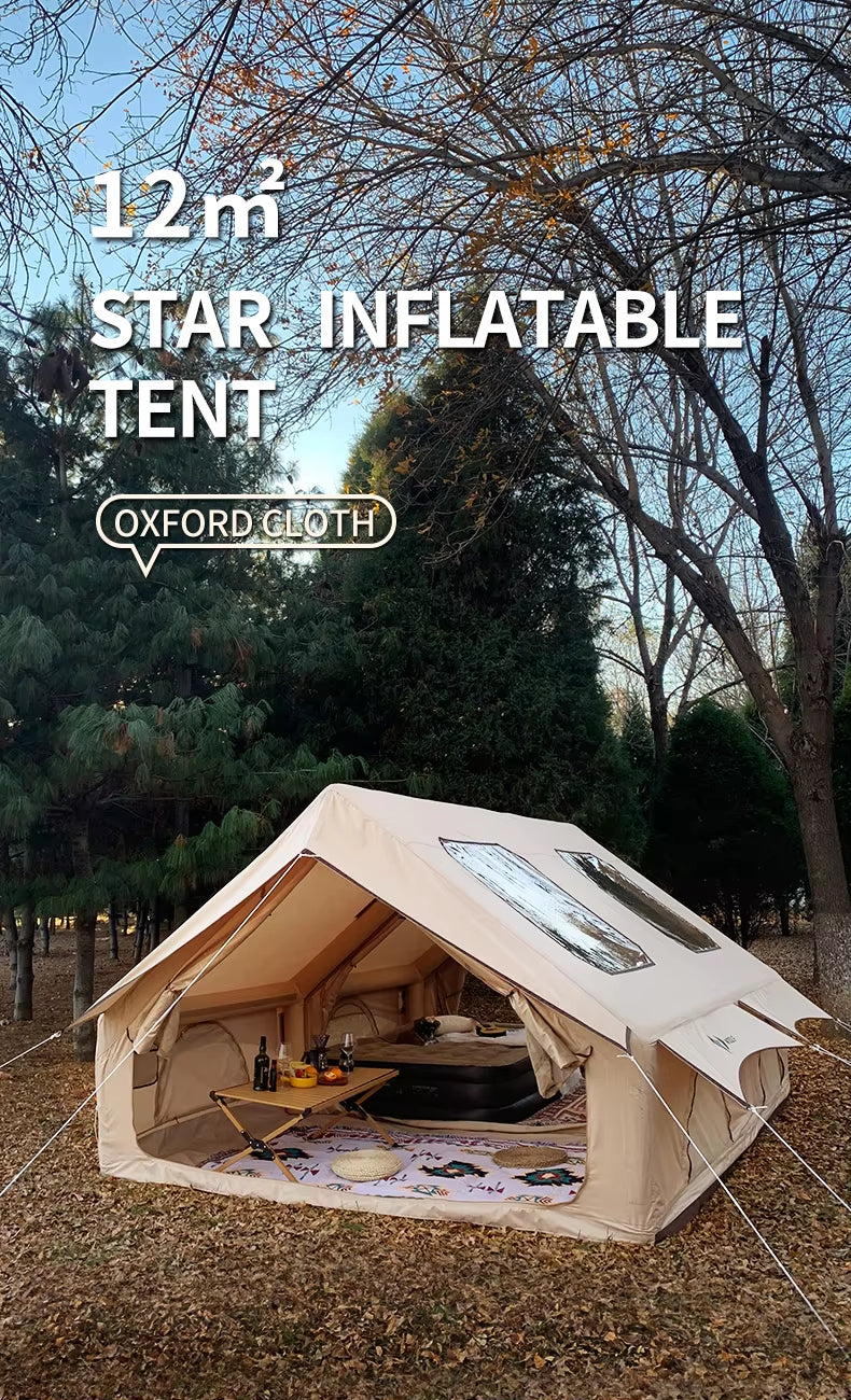 2‑in‑1 Modular Inflatable Camping Tent  Tent for-Family Glamping