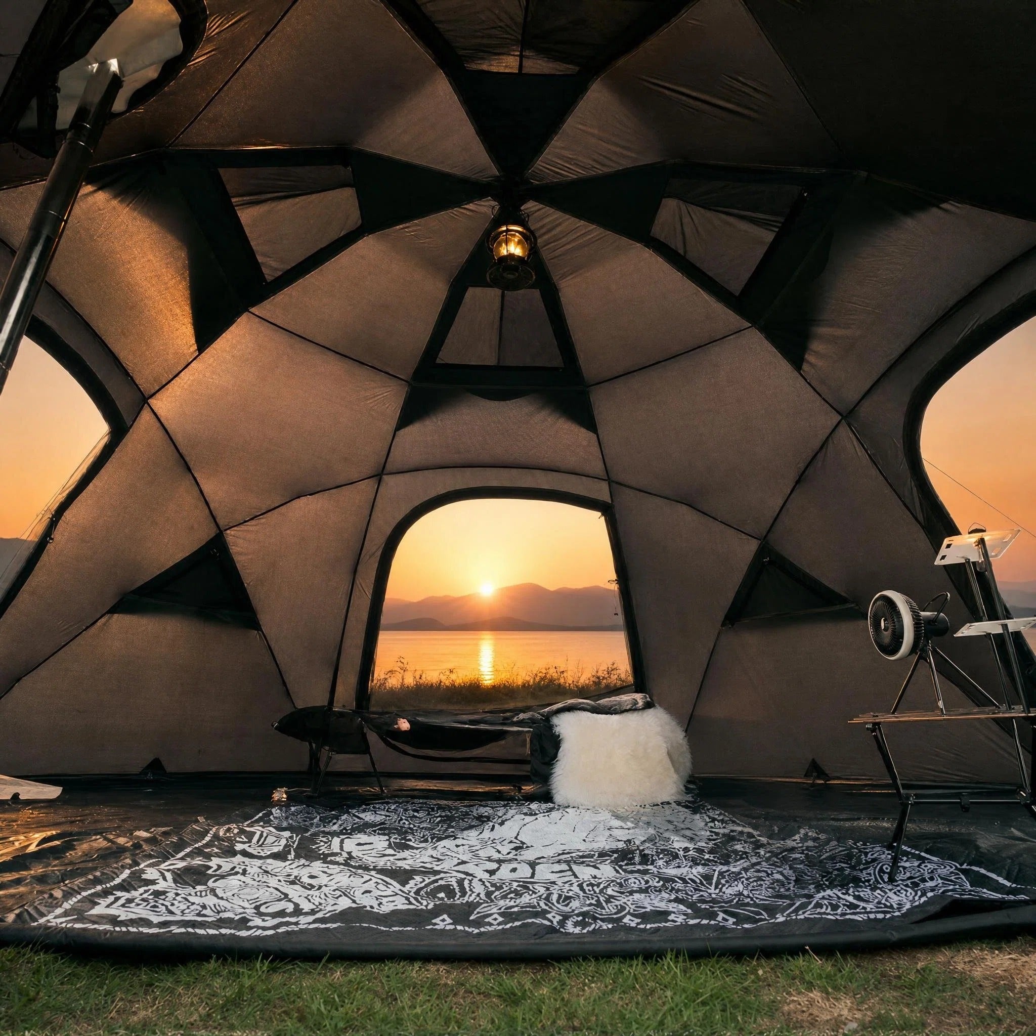 large waterproof dome camping