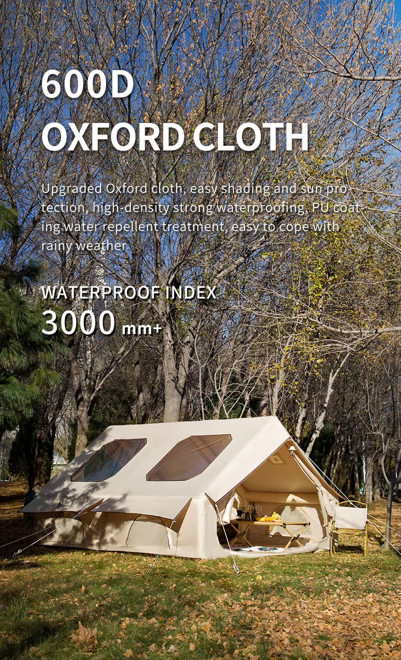 2‑in‑1 Modular Inflatable Camping Tent  Tent for-Family Glamping