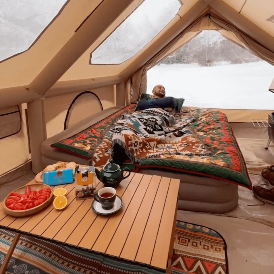 2‑in‑1 Modular Inflatable Camping Tent  Tent for-Family Glamping
