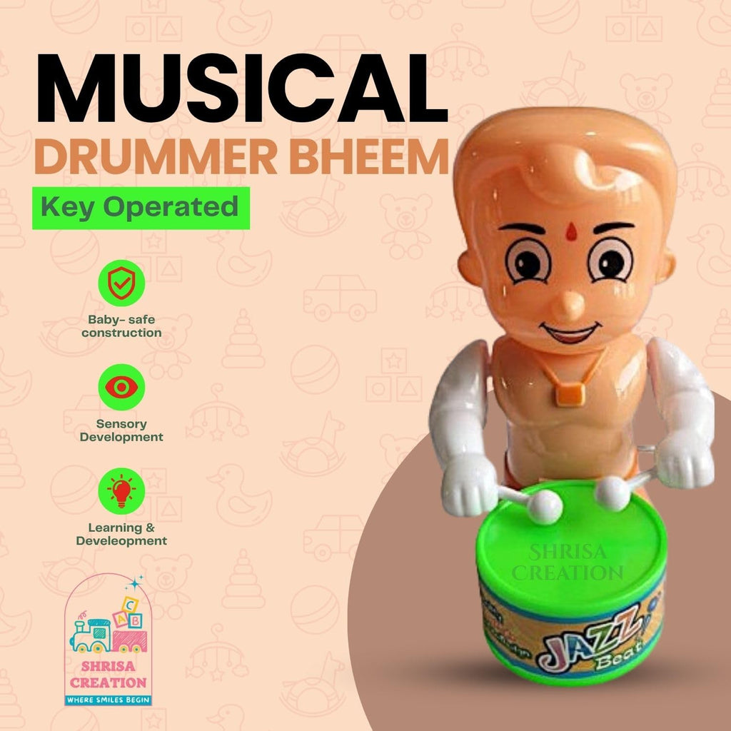 Doremon Spinning Top Magic Latto Toy Flashing Plastic LED Lights Music Attractive Toy Laser Toys Kids (Doremon Spinning Top) & BHEEM Drum