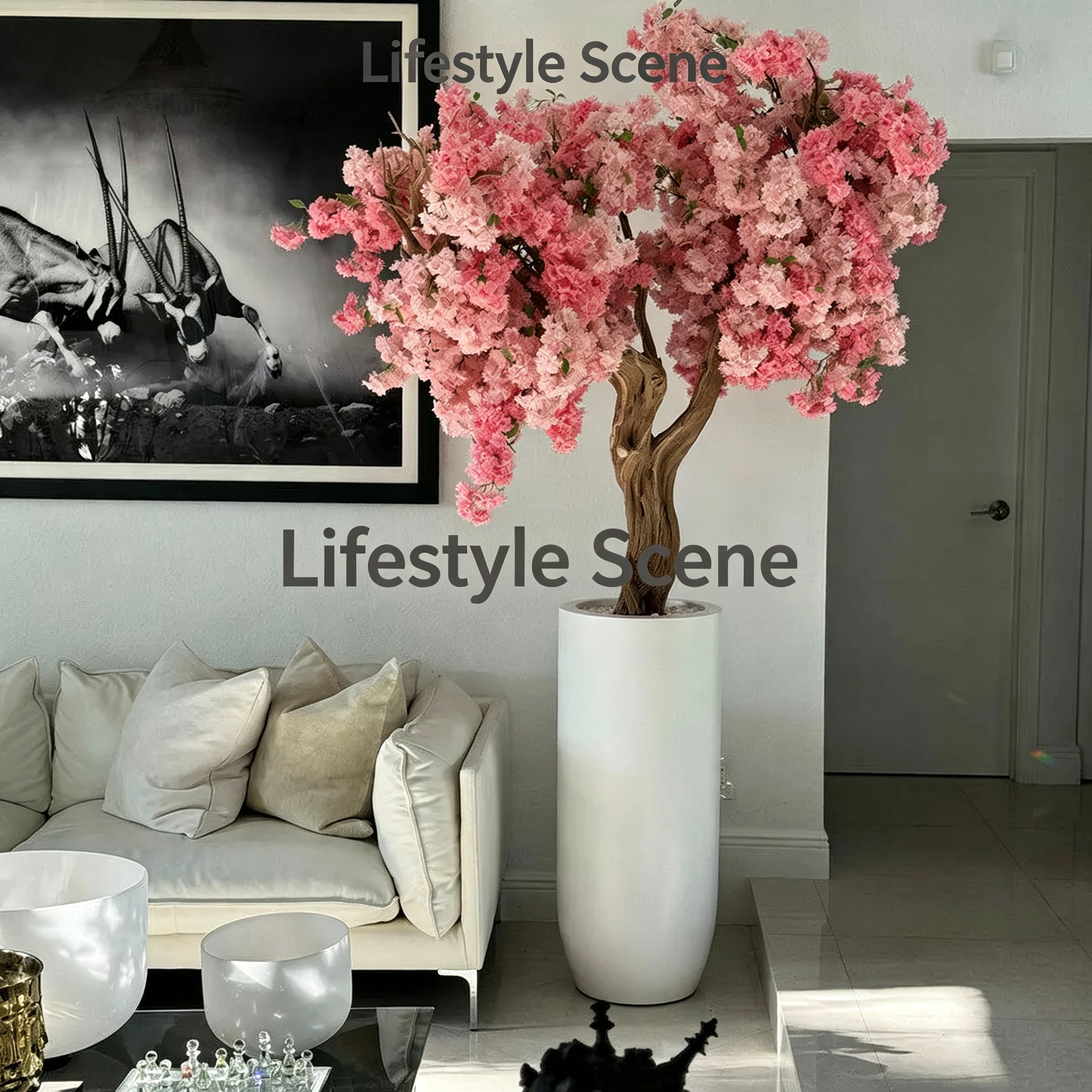 Large Artificial Cherry Blossom Tree for Home Decor